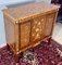 Commode Style Louis XVI avec Marqueterie de Fleurs et Marbre Rose, 1920s 8