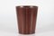 Dark Brown Leather Wastepaper Basket by Carl Auböck for Illums Bolighus, 1970s, Image 4