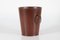 Dark Brown Leather Wastepaper Basket by Carl Auböck for Illums Bolighus, 1970s, Image 2