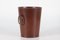 Dark Brown Leather Wastepaper Basket by Carl Auböck for Illums Bolighus, 1970s, Image 3