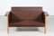 Cognac-Colored Leather 2-Seater Sofa in the Style of Finn Juhl, Denmark, 1960s 13