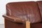 Cognac-Colored Leather 2-Seater Sofa in the Style of Finn Juhl, Denmark, 1960s 3