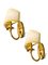 Murano Glass and Brass Sconces, 1980s, Set of 2, Image 1