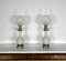 19th Century Napoleon III Oil Table Lamps in Celadon and Bronze, Set of 2 1