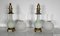 19th Century Napoleon III Oil Table Lamps in Celadon and Bronze, Set of 2 11