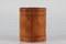 Cognacfarbener Papierkorb aus Leder im Stil von Carl Auböck, 1970er 4