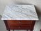 20th Century Louis XVI Style Marble, Bronze and Walnut Nightstands, 1920, Set of 2 3