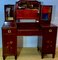 Art Deco Dressing Table in Rosewood with Flower Marquetry, 1920s 1