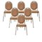 Mid-Century Spanish Stackable Iron Chairs, Set of 6, Image 1