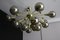Sputnik Golden and Silver Coloured Murano Glass Globe Chandelier, 2000s 15