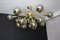 Sputnik Golden and Silver Coloured Murano Glass Globe Chandelier, 2000s, Image 7