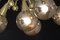 Sputnik Golden and Silver Coloured Murano Glass Globe Chandelier, 2000s 13