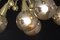 Sputnik Golden and Silver Coloured Murano Glass Globe Chandelier, 2000s, Image 13