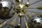 Sputnik Golden and Silver Coloured Murano Glass Globe Chandelier, 2000s 5