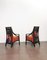 Art Déco Sessel aus Holz, Samt & Messing, Italien, 1930er, 10 Set 10