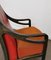 Art Déco Armchair in Wood, Velvet and Brass, Italy, 1930s, Set of 10 14