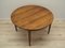 Round Rosewood Veneer Table, Denmark, 1970s 5