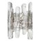 Ice Glass Sconces & Wall Lamps from Kalmar Austria, 1960s, Set of 2, Image 4