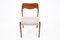 Model 71 Teak Chairs by N. O. Møller for J. L. Møllers, Denmark, 1960s, Set of 6, Image 9