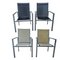 Sedie vintage con struttura in alluminio, set di 4, Immagine 1