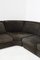 Vintage Black Alcantara Corner Sofa, 1970s 6