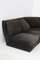 Vintage Black Alcantara Corner Sofa, 1970s 7