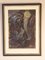 Frantisek Emler, Lovers in Moonlight, Oil on Paper, 1965, Framed, Image 1