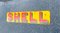 Shell Sign in Iron & Enamel, Image 3
