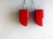 Plastic Wall Lights, Italy, 1970s, Set of 2, Image 1