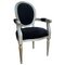 Fauteuil Style Louis XVI en Velours 6