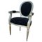 Fauteuil Style Louis XVI en Velours 4