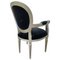 Fauteuil Style Louis XVI en Velours 5