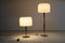 Floor Lamps in Chrome and Silk from Staff, 1970s, Set of 2, Image 2