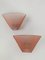 Pink Glass Pergamo 38 Wall Sconces by A. Mangiarotti for Artemide, 1980s, Set of 2 17