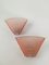 Pink Glass Pergamo 38 Wall Sconces by A. Mangiarotti for Artemide, 1980s, Set of 2 1