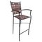 Tall Spanish Wrought Iron and Leather Stools, 1980s, Set of 2 5