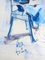 Philippe Caracostea, Girl on a Chair, Mixed Media on Paper, 1970s, Framed 3