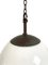Vintage Diffused Opaline Milk Glass Tulip Church Pendant Lamps, Set of 2 4