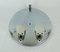 Mid-Century Ice Glass & Chrome Ceiling Lamp from Hillebrand Lighting, Image 8