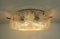 Lampada da soffitto Mid-Century in vetro smerigliato e metallo cromato di Hillebrand Lighting, Immagine 10