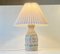 Italian Modern Table Lamp in Ceramic with Green Stripes, 1970s 5