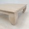 Italian Opium Coffee Table in Travertine, 1980s 23