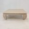 Italian Opium Coffee Table in Travertine, 1980s 10