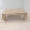 Italian Opium Coffee Table in Travertine, 1980s 6