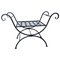 Spanish Rustic Wrought Iron Stool 2