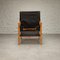 Safari Chair in Black Leather by Kare Klint for Rud Rasmussen, 1960s, Image 5