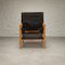 Safari Stuhl aus schwarzem Leder von Kare Klint für Rud Rasmussen, 1960er 5