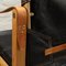 Safari Stuhl aus schwarzem Leder von Kare Klint für Rud Rasmussen, 1960er 9
