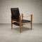 Safari Chair in Black Leather by Kare Klint for Rud Rasmussen, 1960s 2