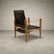 Safari Chair in Black Leather by Kare Klint for Rud Rasmussen, 1960s, Image 2